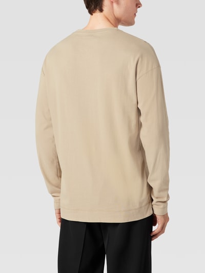 Drykorn Longsleeve in effen design, model 'NOVAK' Beige - 5