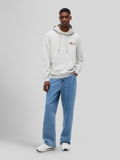 Tommy Jeans Bluza o kroju relaxed fit z czystej bawełny Jasnoszary melanż 1