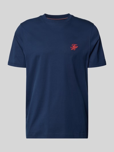 Tommy Hilfiger regular fit T-shirt van puur katoen Marineblauw - 2