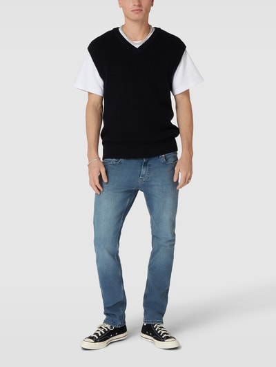 Only & Sons Slim fit jeans met labelpatch, model 'Loom' Middengrijs - 1