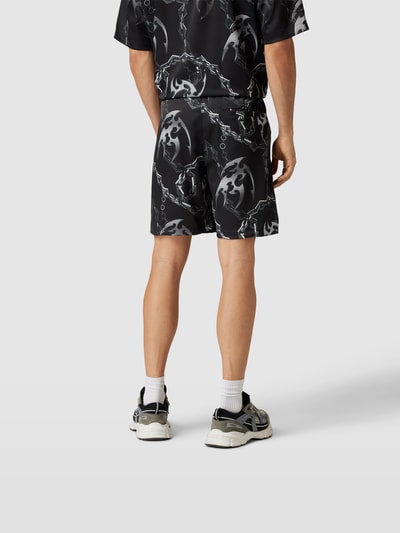 HAN Kjobenhavn Shorts mit Allover-Print Silber 5