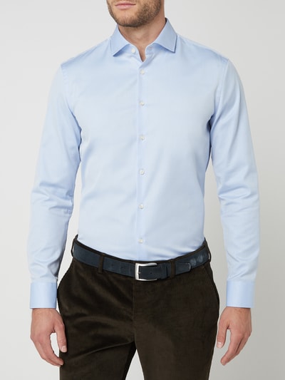 Jake*s Slim Fit Businesshemd in Premiumqualität Hellblau 4