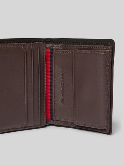 Tommy Hilfiger Portemonnaie aus Rindleder Dunkelbraun 3