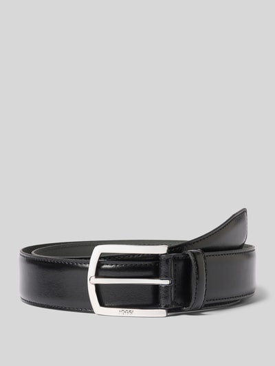 BOSS Ledergürtel mit Logo-Schliesse Black 1