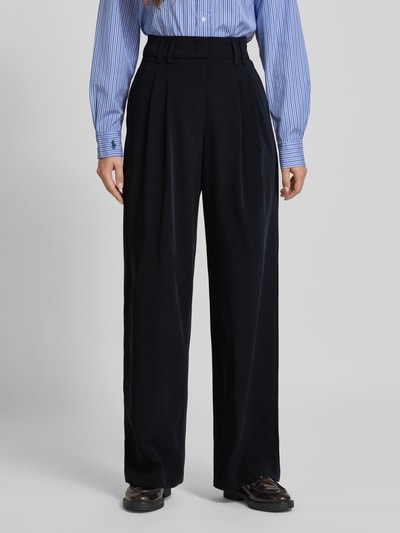 Raffaello Rossi Flared Fit Hose mit Hakenverschluss Modell 'MAYLA' Marine 4