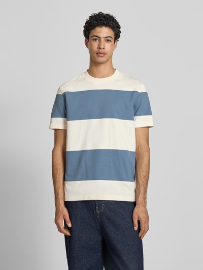 Marc O'Polo DENIM T-shirt o kroju relaxed fit z czystej bawełny Jasnoniebieski 4