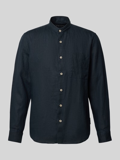 Marc O'Polo Regular Fit Freizeithemd aus reinem Leinen Dunkelblau 2