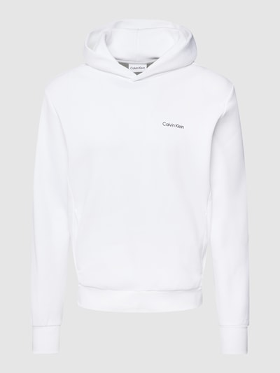 CK Calvin Klein Hoodie met labelprint, model 'MICRO LOGO' Wit - 2