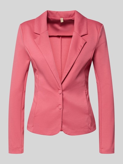 Produktfoto, Regular Fit Strickjacke mit Reißverschluss von Polo Ralph Lauren aus bawełny, krój regular fit, kaptur, tunel, zamek błyskawiczny, label-stitching, kieszenie, prążkowane wykończenia, długość tyłu w rozmiarze S: 51 cm, szerokość w rozmiarze S: 58 cm, długość rękawa w rozmiarze S: 60 cm, kolor różowy, gładka tekstura, wyraźne szwy.