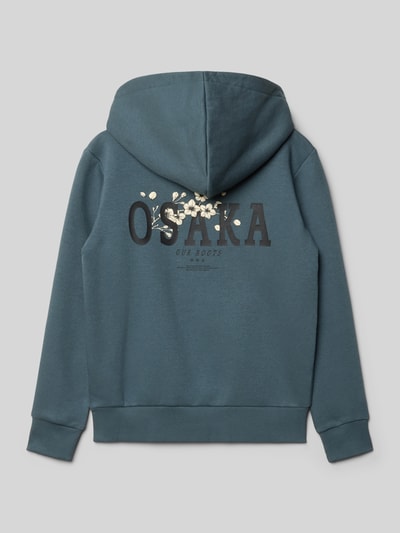 Jack & Jones Bluza z kapturem model ‘KENJI’ Szaroniebieski 3