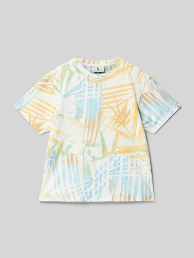 Garcia T-Shirt mit geripptem Rundhalsausschnitt Offwhite 1