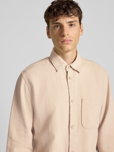 Marc O'Polo Denim Regular Fit Hemdjacke aus reiner Baumwolle Offwhite 3