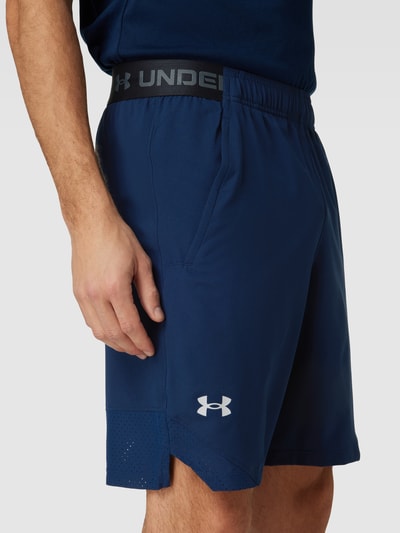 Under Armour Szorty z nadrukiem z logo Granatowy 3