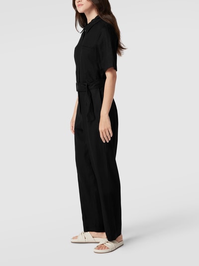 Jake*s Collection Jumpsuit met tailleriem Zwart - 4