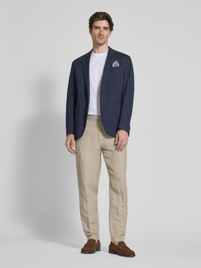 Christian Berg Men Regular Fit 2-Knopf-Sakko mit Eingrifftaschen Marine 1