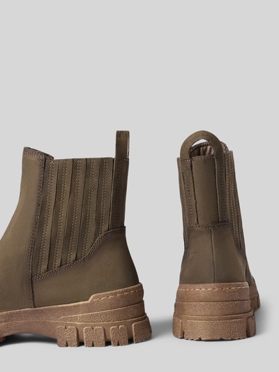 Tamaris Chelseas aus echtem Rindsleder Oliv 2