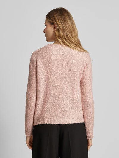 More & More Gebreide pullover met ribboorden Rosé - 5