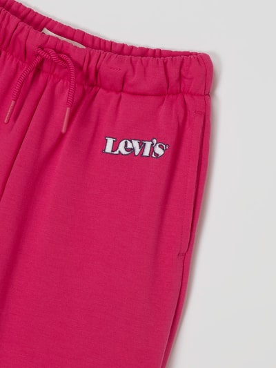 Levi’s® Kids Relaxed fit joggingbroek met logo Felroze - 2