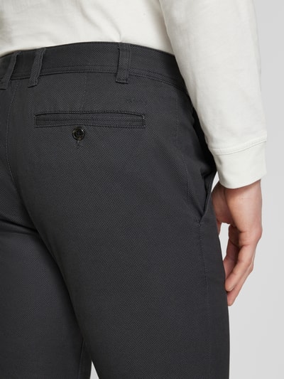 MCNEAL Slim Fit Chino mit Strukturmuster Dunkelgrau 3