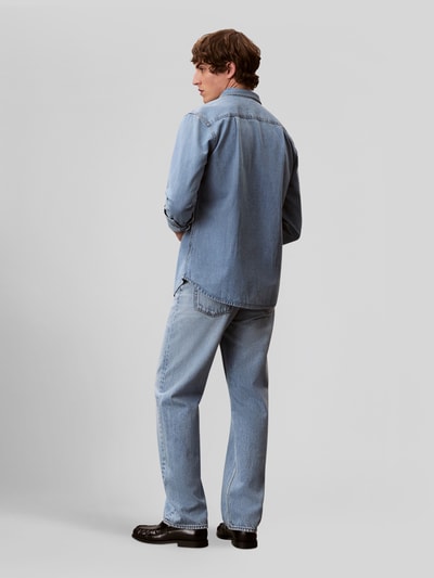 Calvin Klein Jeans Regular Fit Jeans aus reiner Baumwolle Hellblau 5