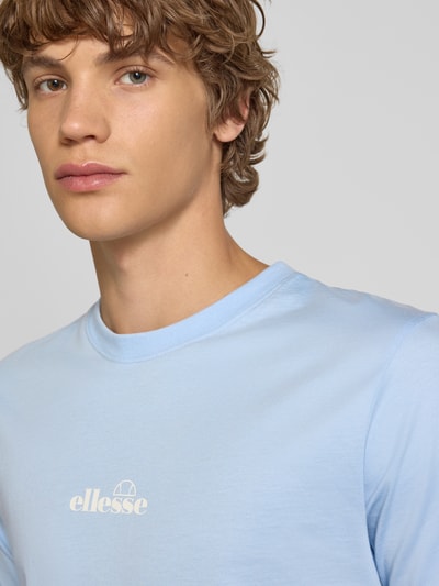 Ellesse T-shirt met labelprint, model 'OLLIO' Lichtblauw - 3
