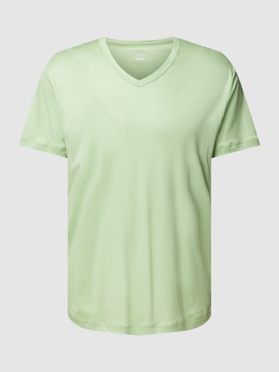 Calida T-Shirt mit V-Ausschnitt Modell 'REMIX SLEEP' Mint 2