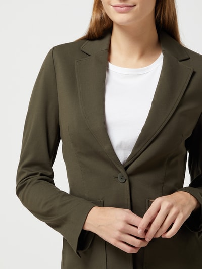 comma Blazer mit 1-Knopf-Verschluss Oliv 3