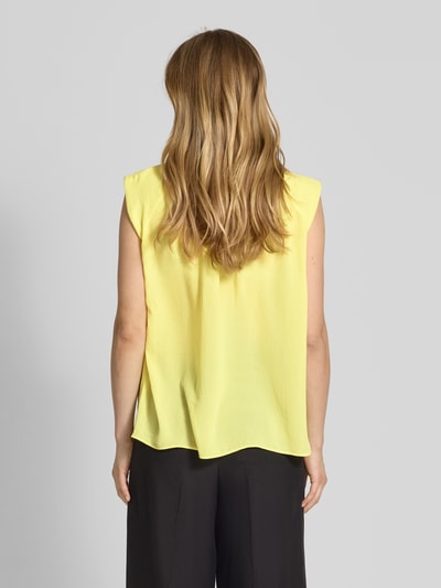 Marc Cain Regular Fit Blusentop mit Rüschen Hellgelb 5
