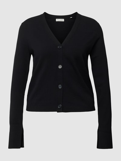 Marc O'Polo Strickjacke aus Viskose-Mix mit Knopfleiste Black 1