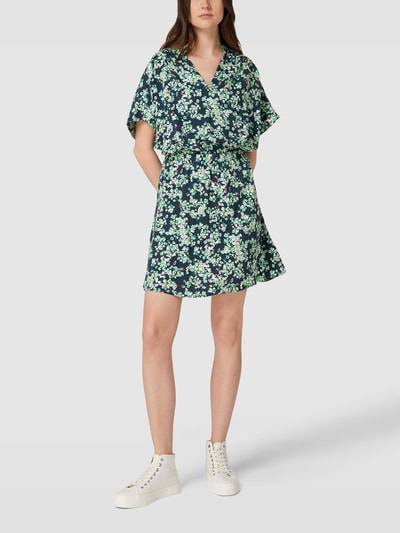 Armedangels Knielanges Kleid mit Allover-Muster Modell 'JUARAA DITSY FLORAL' Marine 1