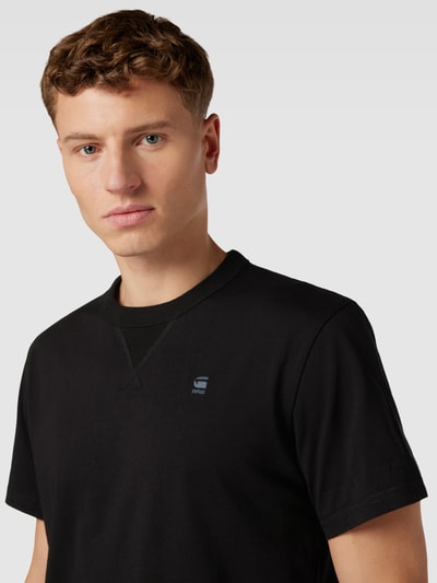 G-Star Raw T-shirt met labelstitching, model 'Nifous' Zwart - 3