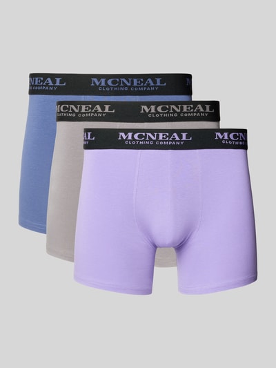 MCNEAL Trunks mit Label-Bund im 3er-Pack Rauchblau 1