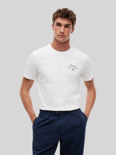 Tommy Hilfiger Regular Fit T-Shirt aus reiner Baumwolle Weiss 4