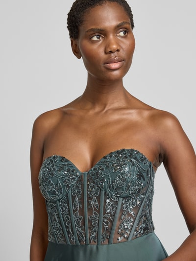 Laona Abendkleid mit Herz-Ausschnitt Graphit 3