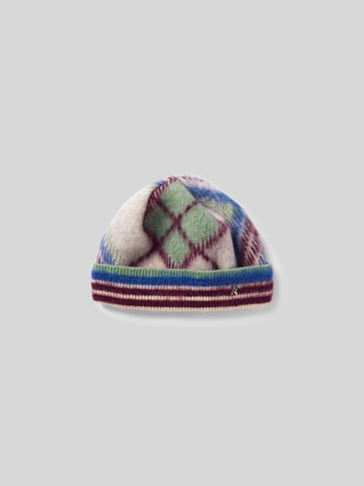 Rabanne Beanie mit Label-Detail Blau 2