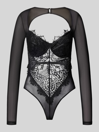 Bardot Body aus Viskose-Mix mit Spitze Black 2