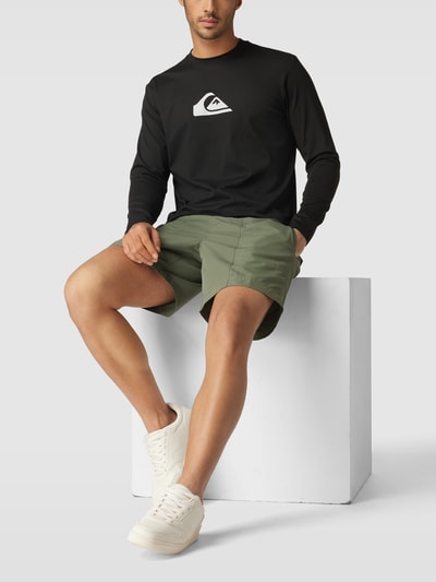 Quiksilver Korte broek met tunnelkoord, model 'AMPHIBIAN' Kaki - 1