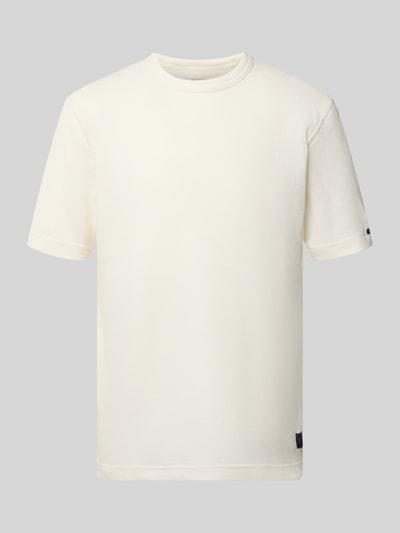 Tom Tailor Regular Fit T-Shirt aus Baumwoll-Mix Offwhite Melange 2
