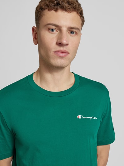 CHAMPION T-shirt met labelprint Donkergroen - 3