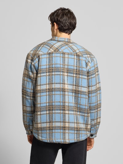 Redefined Rebel Regular fit overhemdjack met kentkraag, model 'Rian' Lichtblauw - 5