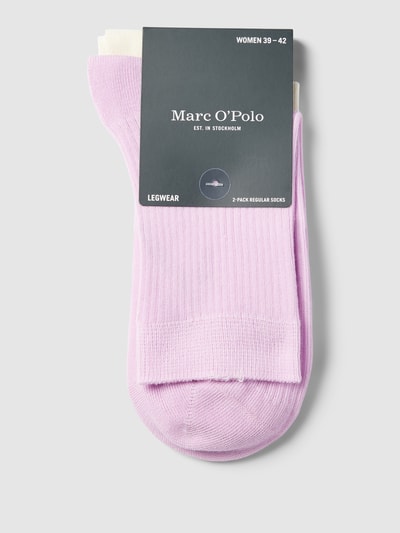 Marc O'Polo Socken mit Rippenstruktur Modell 'Greta' im 2er-Pack Lila 3