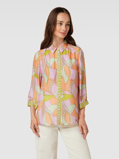 CINQUE Bluse aus Viskose mit Hemdblusenkragen Modell 'CITILL' Rosa 4