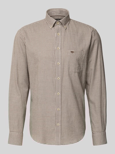 Fynch-Hatton Vrijetijdsoverhemd met knoopsluiting Lichtbruin - 2