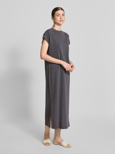 Jake*s Casual T-Shirt-Kleid mit Rundhalsausschnitt Dunkelgrau 1
