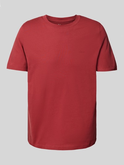 s.Oliver RED LABEL Regular Fit T-Shirt aus reiner Baumwolle mit Rundhalsausschnitt Rot 2