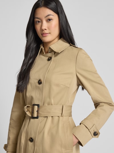 Jake*s Collection Trenchcoat mit Taillengürtel Sand 3