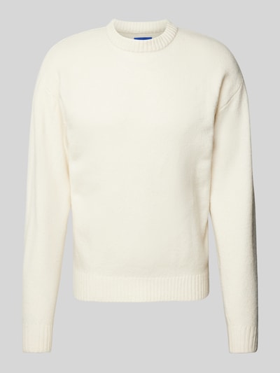 Jack & Jones Strickpullover mit gerippten Abschlüssen Modell 'OLLIE' Offwhite 2