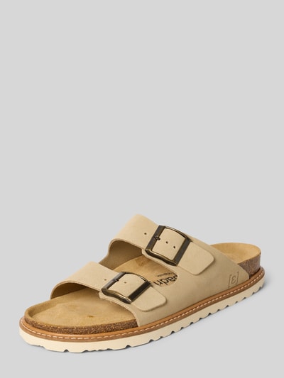 Espadrij Klapki ze sprzączką model ‘AMI’ Beżowy 1