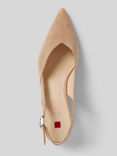 Högl Slingbacks aus echtem Leder Taupe 3