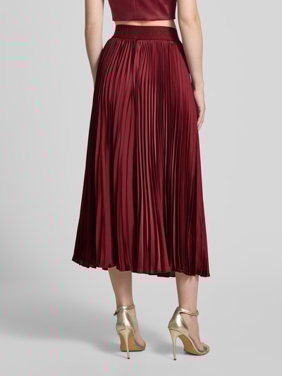 JOOP! Midirock mit Plisseefalten Dunkelrot 5